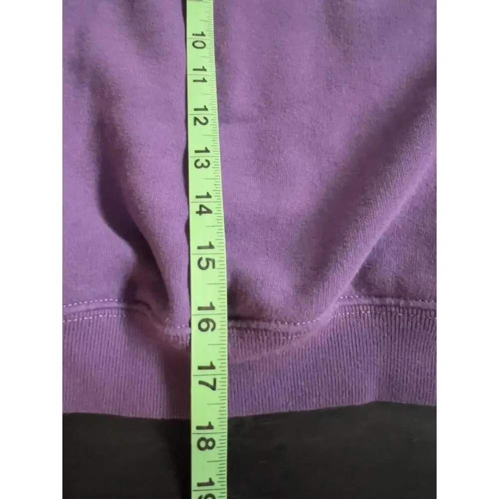 Polo Ralph Lauren Purple Cropped Girl's Oversized Hoodie - Size M (8-10)‎